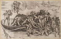KG 00156
<br/>
Laatste Oordeel: boot met verdoemden
<br/>
<em>Casa, Nicolò della (werkz. 1543 - 1547)</em>